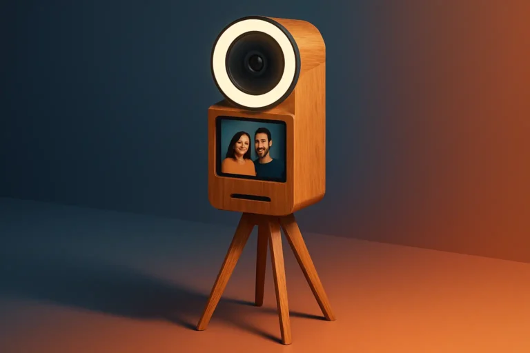 Oak Photo Booth Hire That Looks Expensive