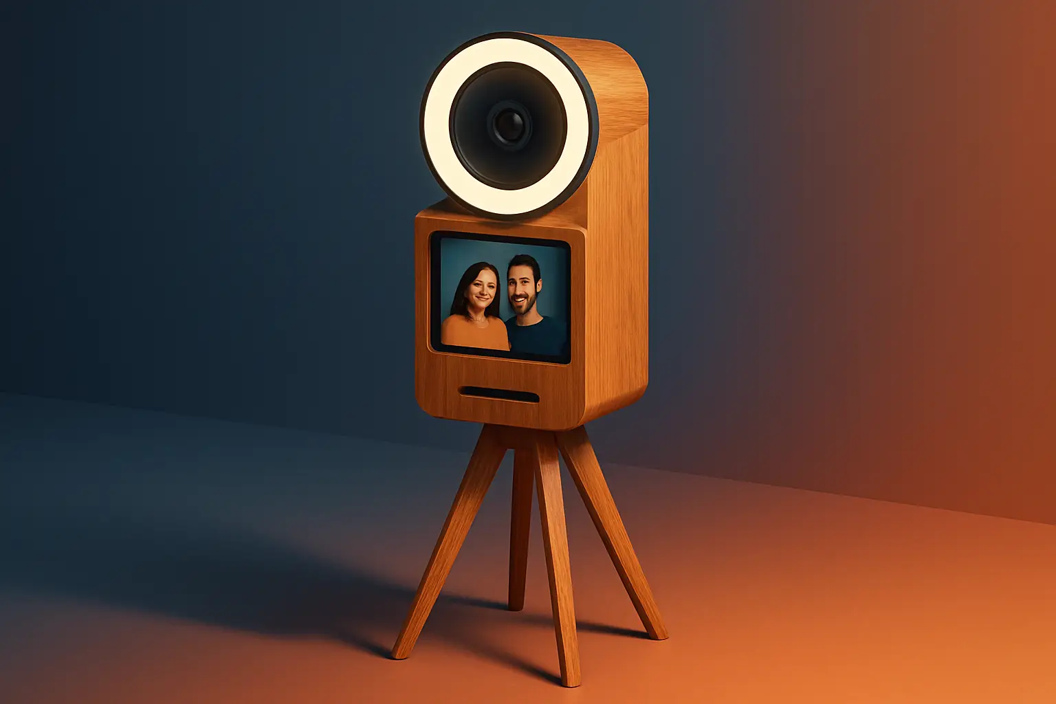 Oak Photo Booth Hire That Looks Expensive