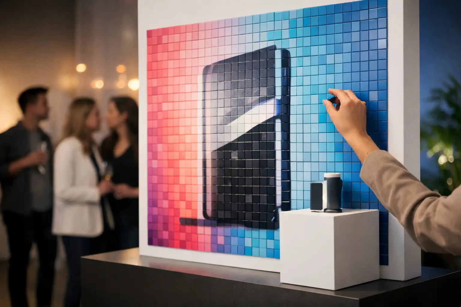 Product Launch Mosaic Wall Activation Example